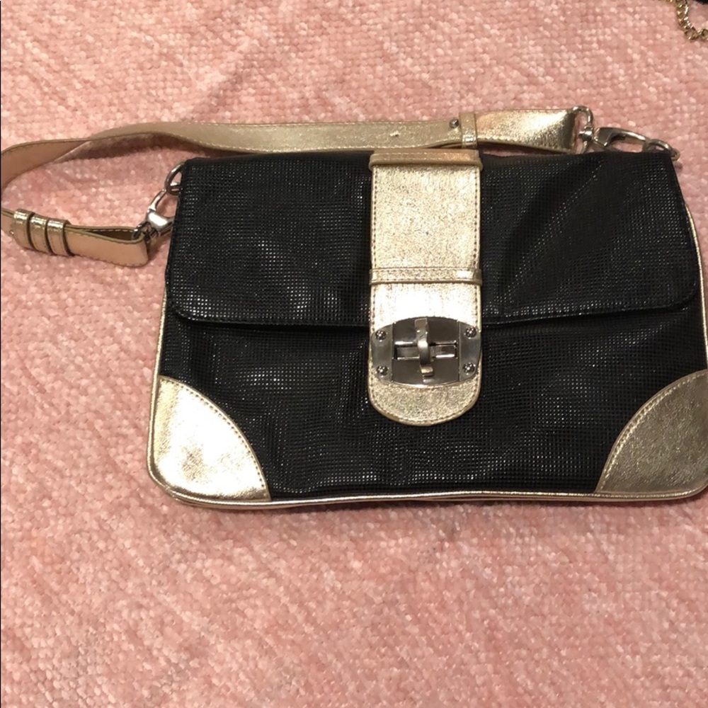 Unique Black and gold purse